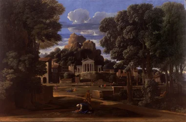 Landschap met de as van Phocion